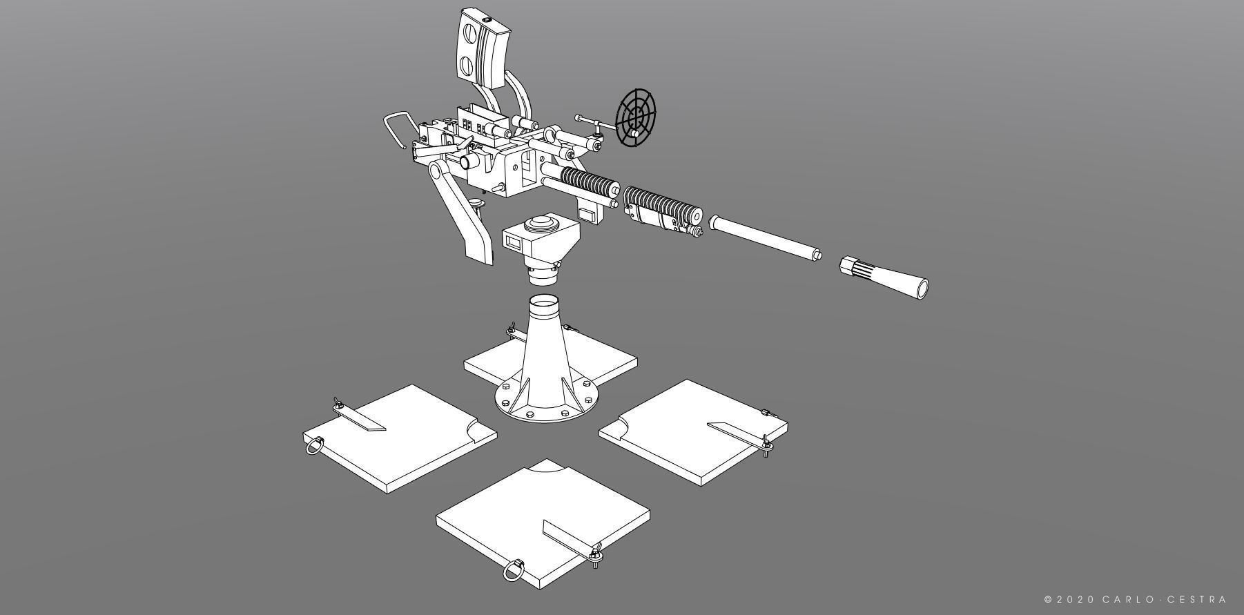 Japanese Type96 25mm AT-AA - Personal license - 1-4 scale 3D print model_9