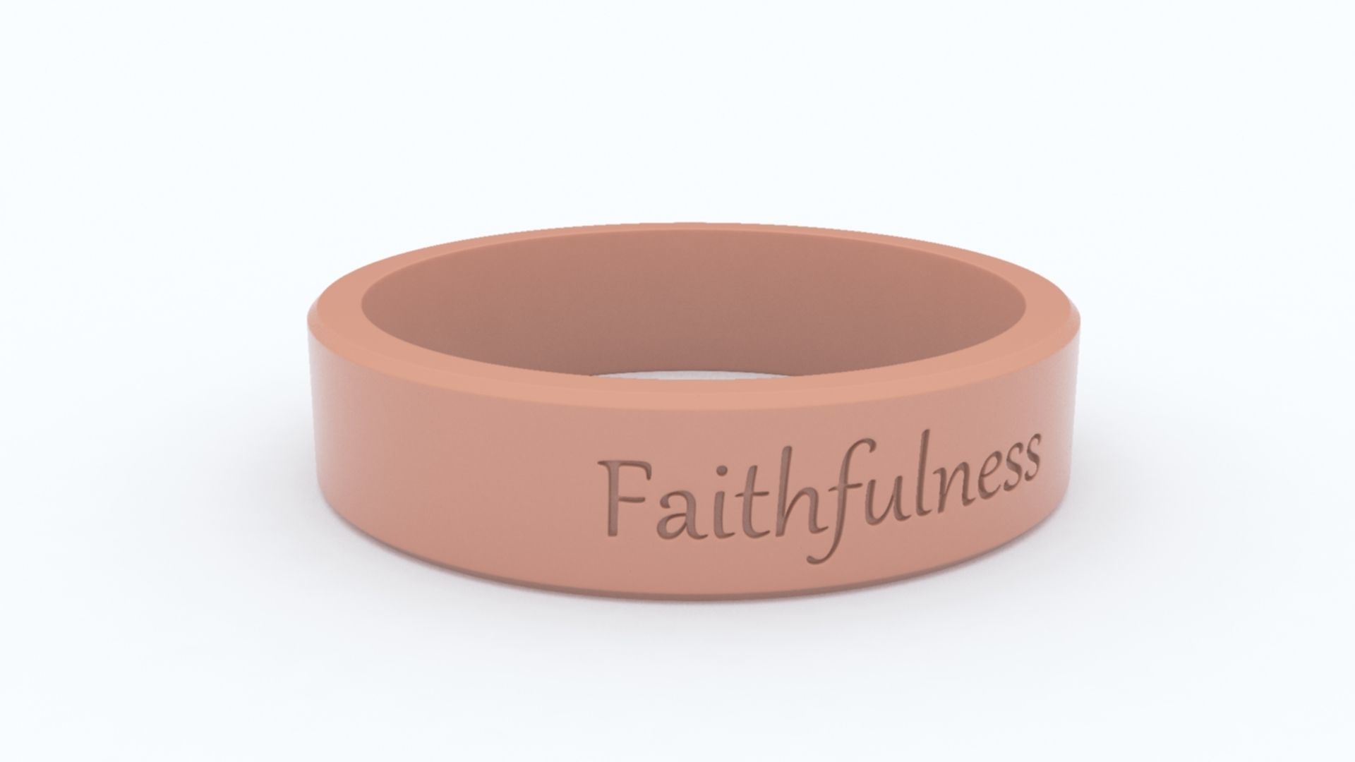 Faithfulness Ring Pink 3D print model_8
