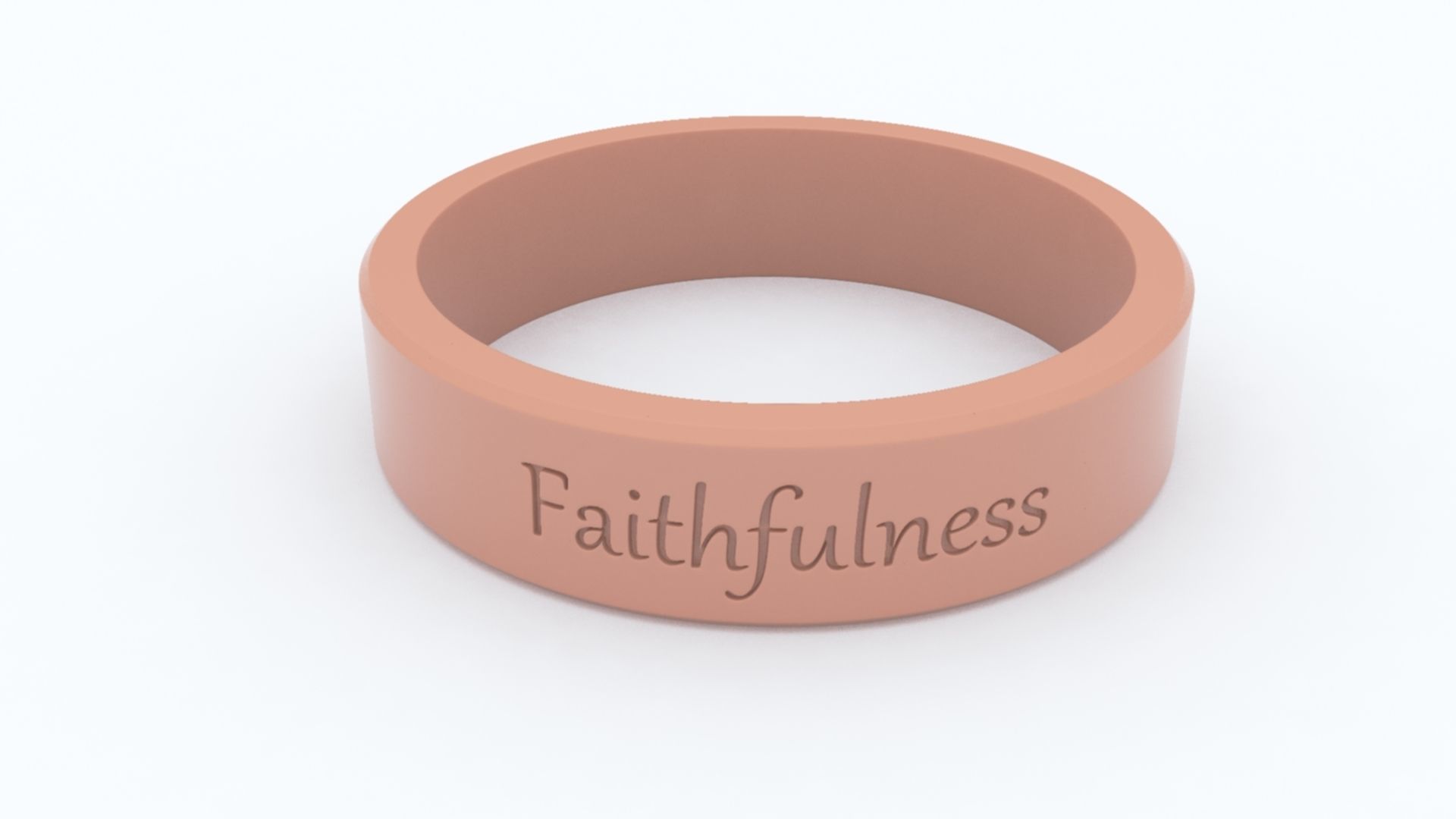 Faithfulness Ring Pink 3D print model_10
