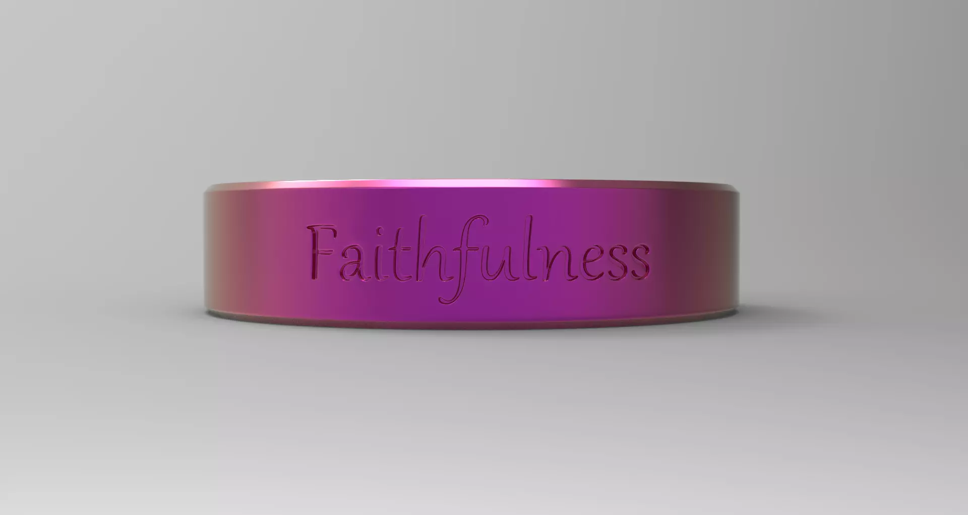 Faithfulness Ring Pink 3D print model_0