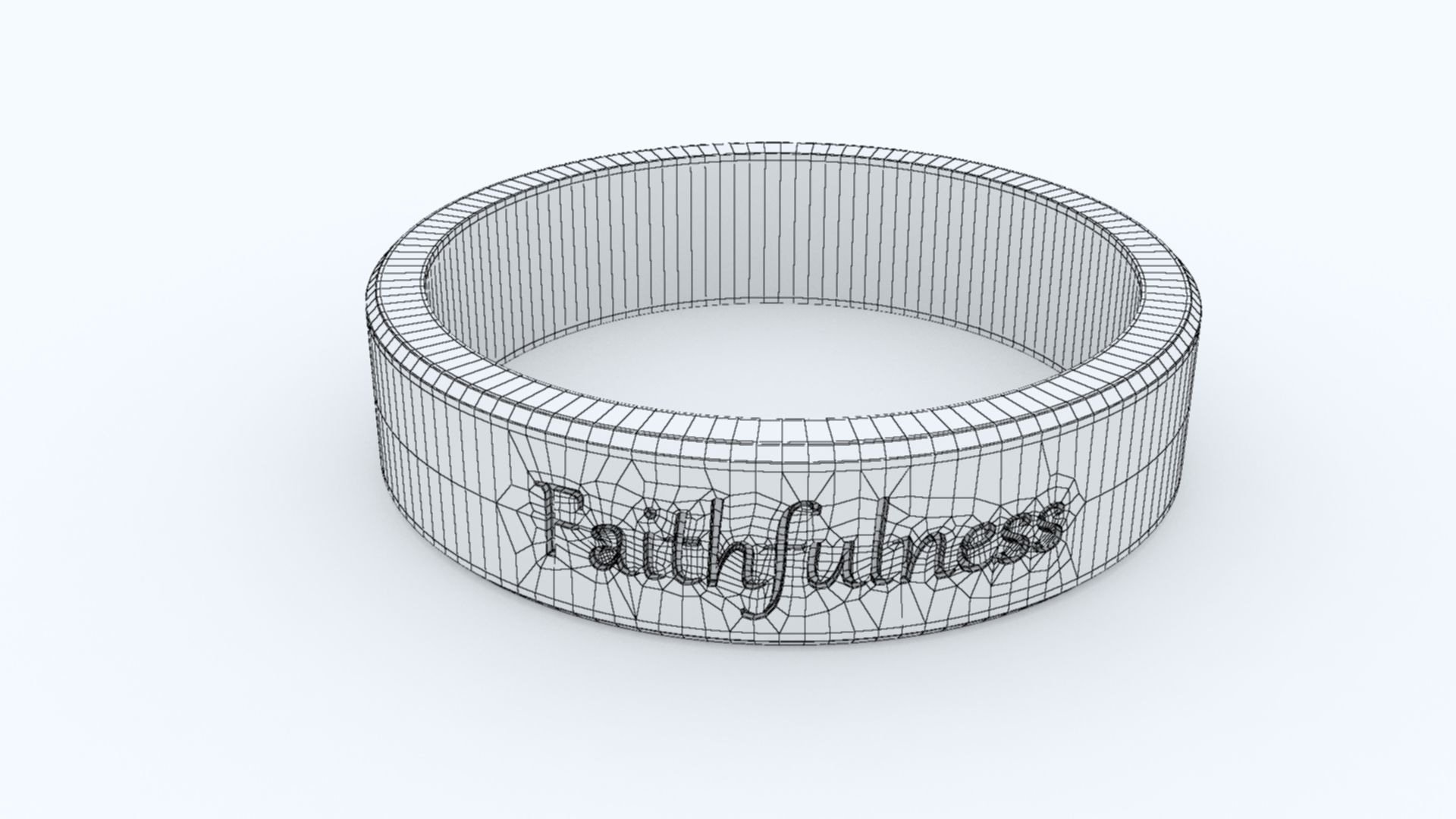 Faithfulness Ring Pink 3D print model_6