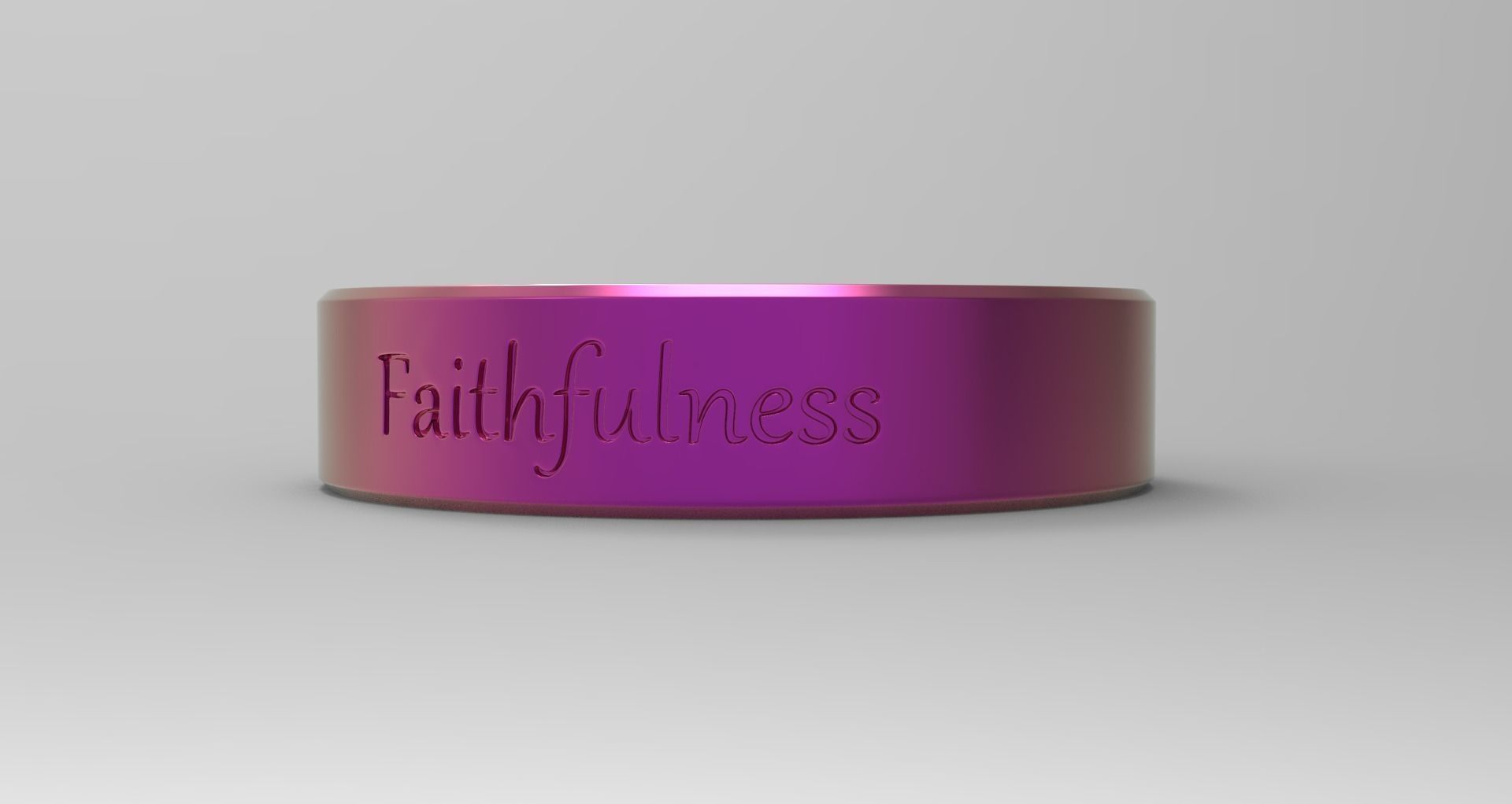 Faithfulness Ring Pink 3D print model_2