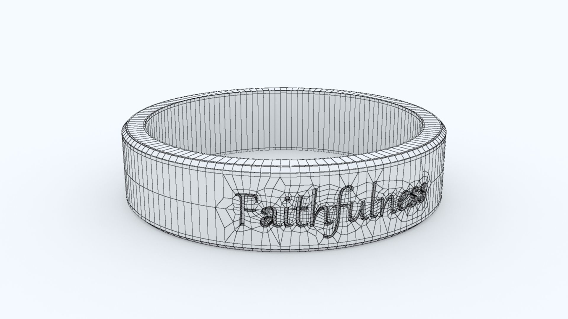 Faithfulness Ring Pink 3D print model_4