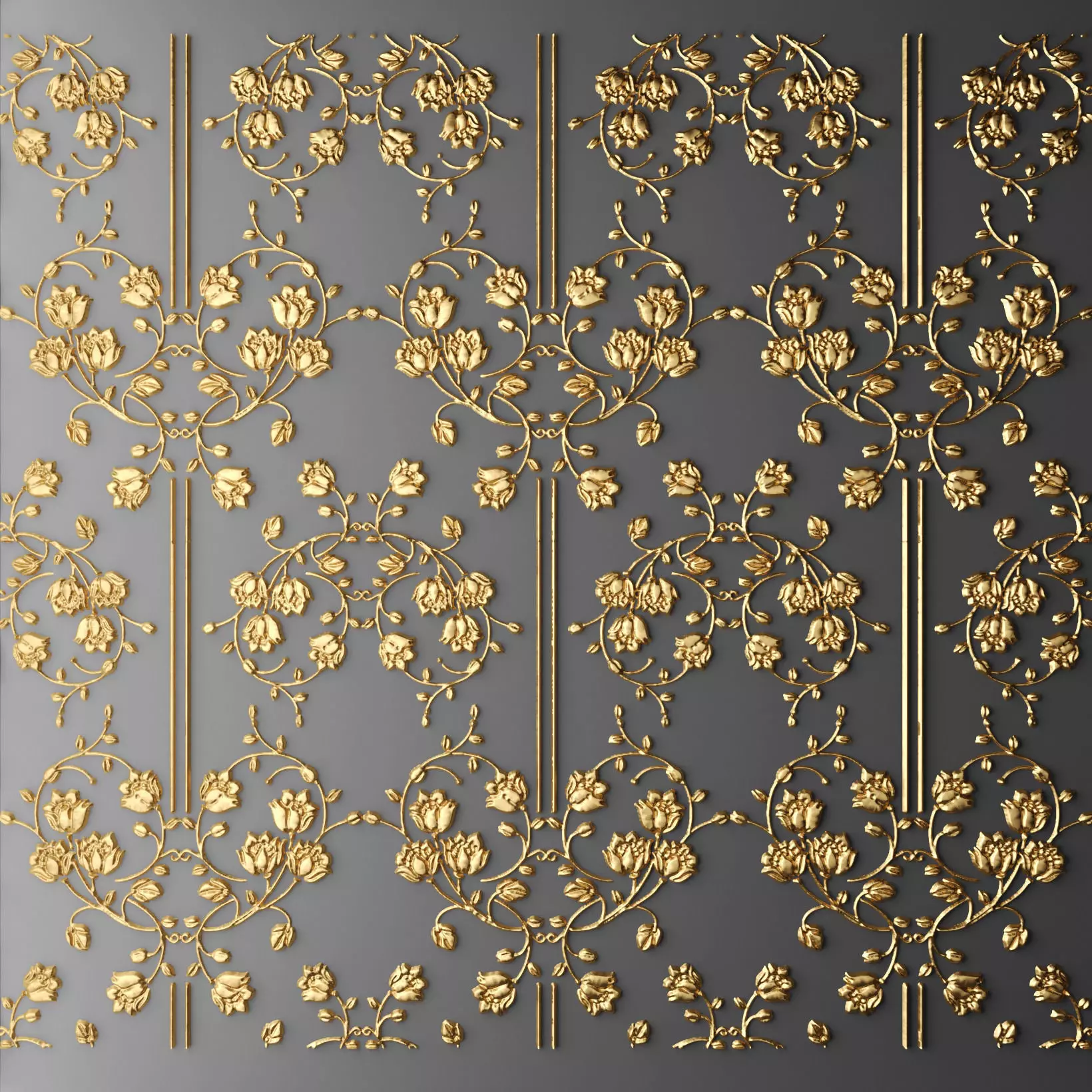 Stucco decor 3D 3D model_0