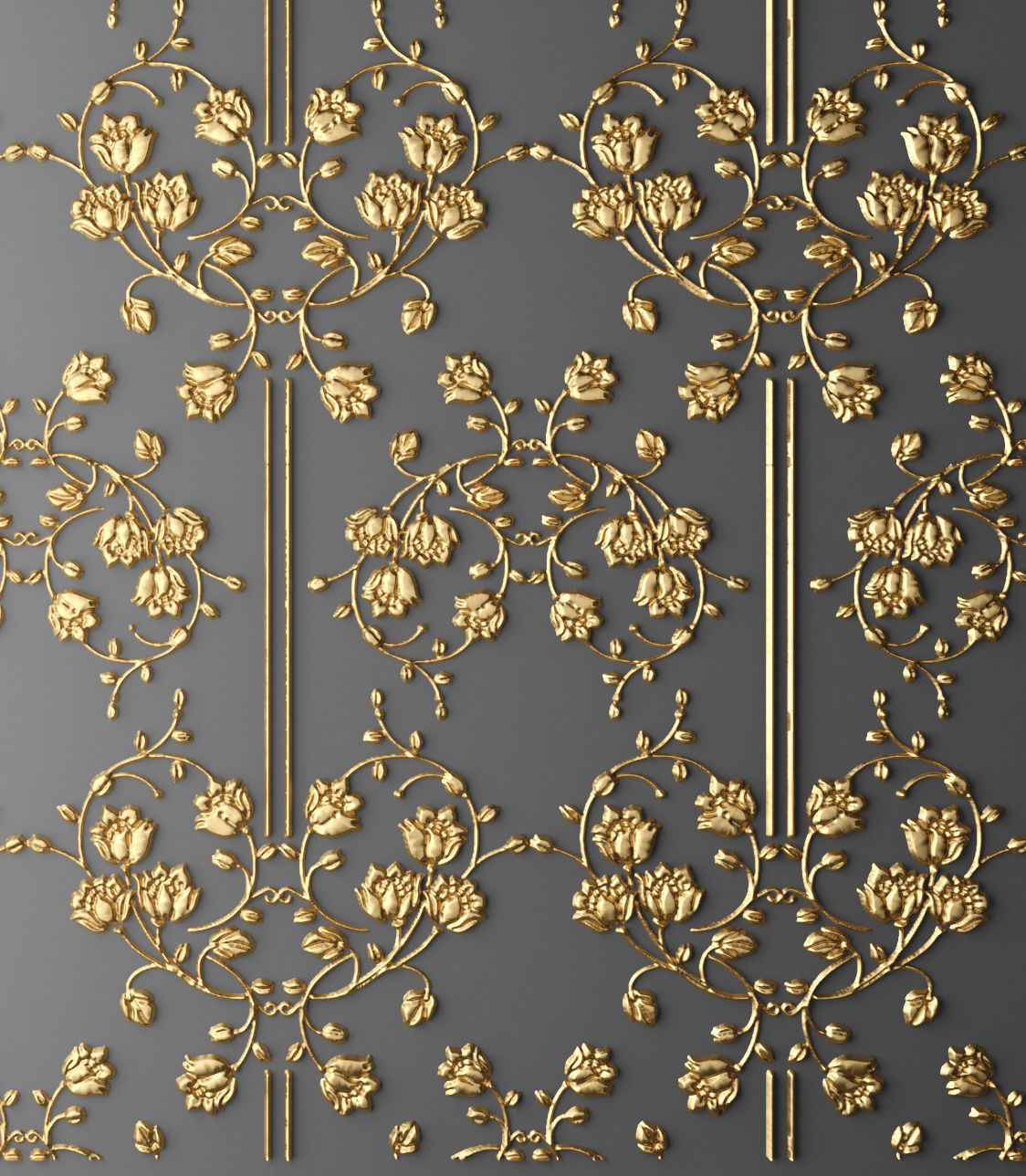 Stucco decor 3D 3D model_4