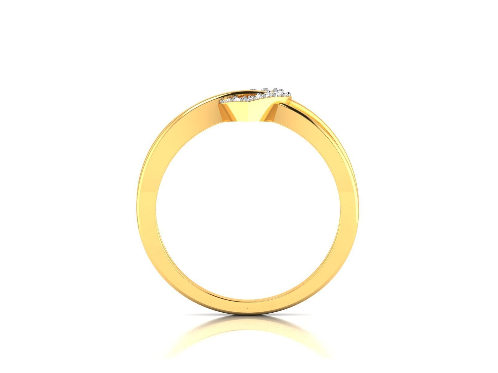 Women heart ring 3dm render detail 3D print model 3D print model_4