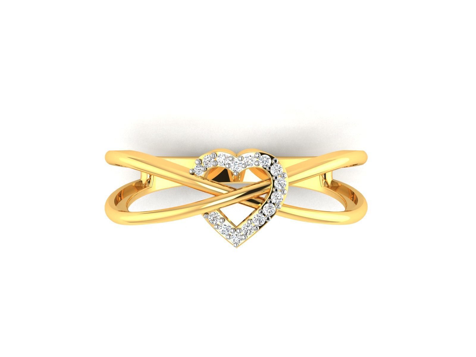 Women heart ring 3dm render detail 3D print model 3D print model_7