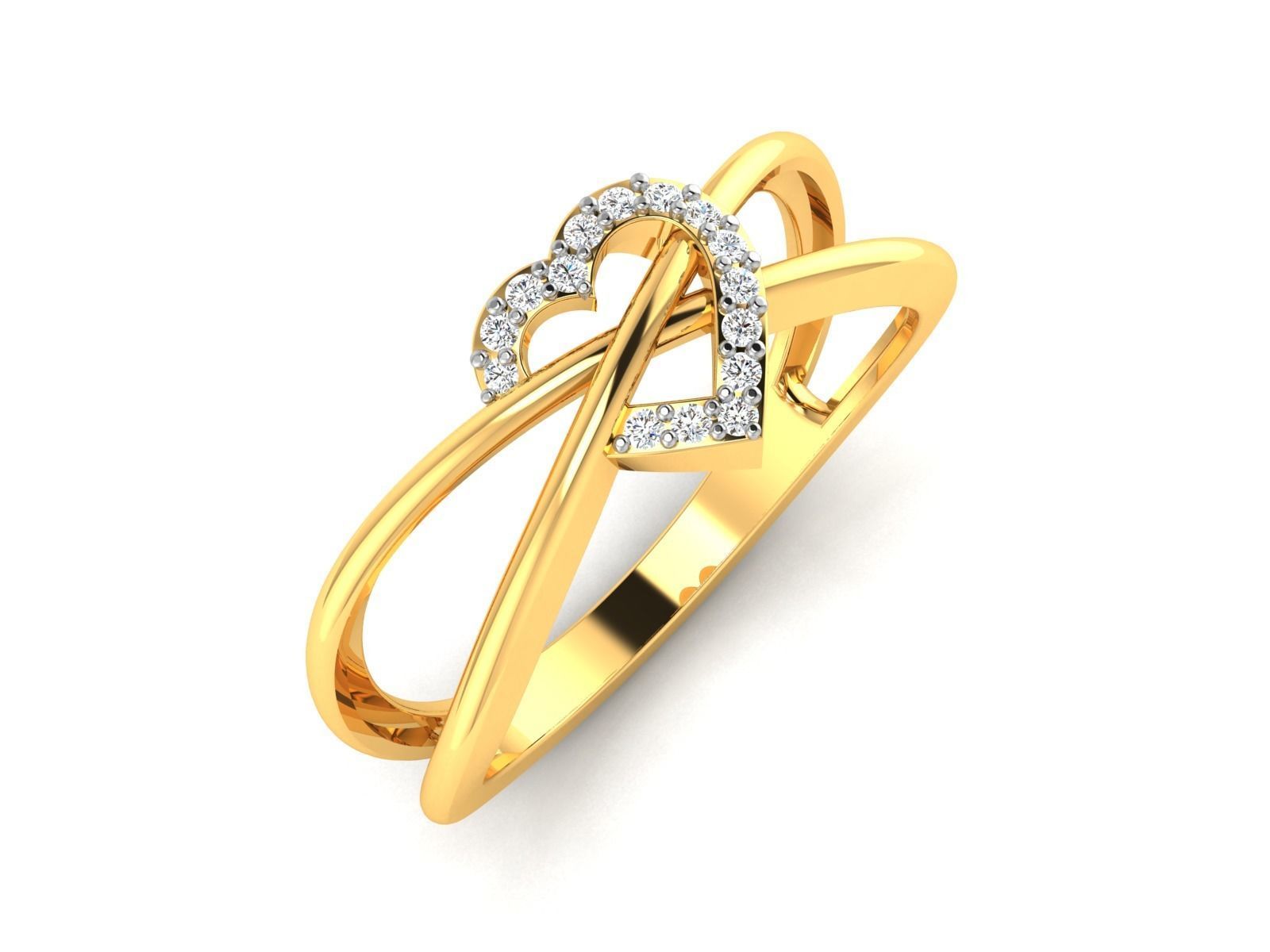 Women heart ring 3dm render detail 3D print model 3D print model_2