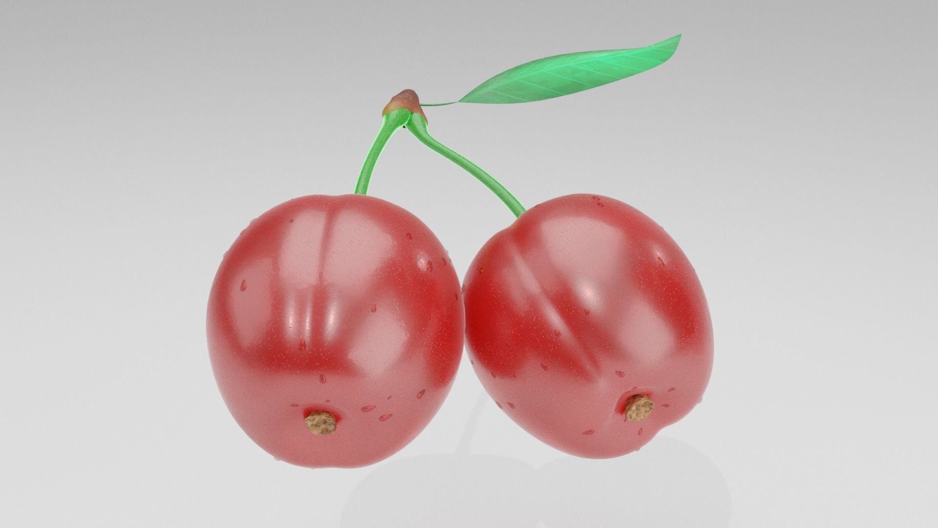 Cherry 3d models are low-poly 3D model_4