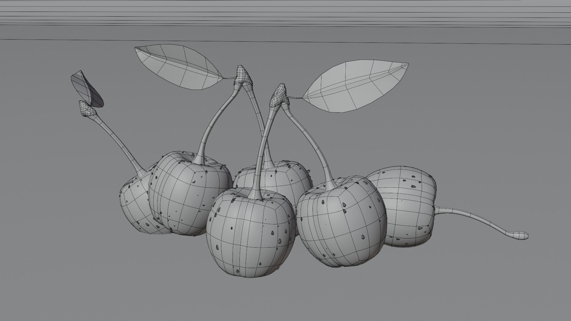 Cherry 3d models are low-poly 3D model_10