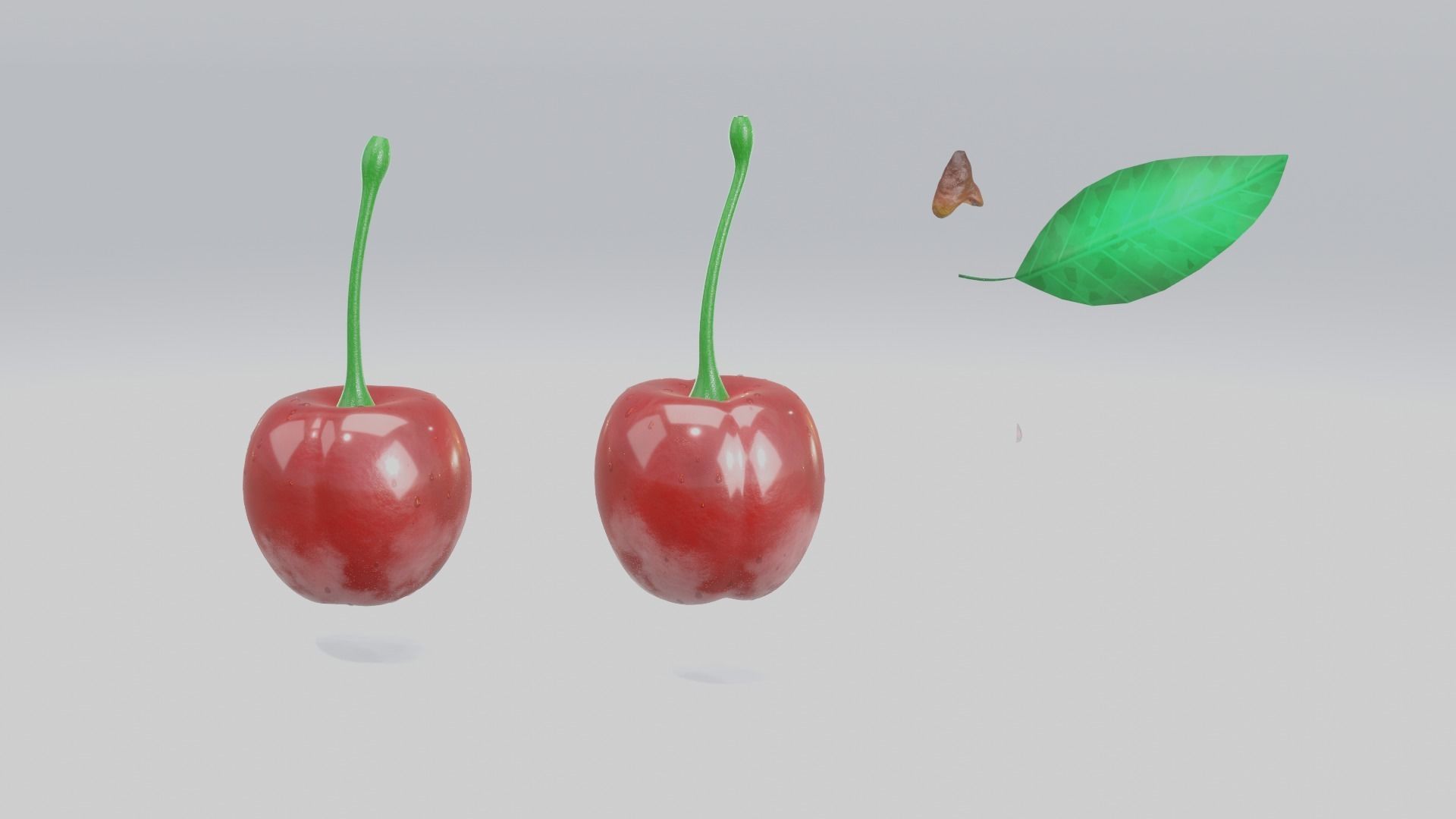Cherry 3d models are low-poly 3D model_11