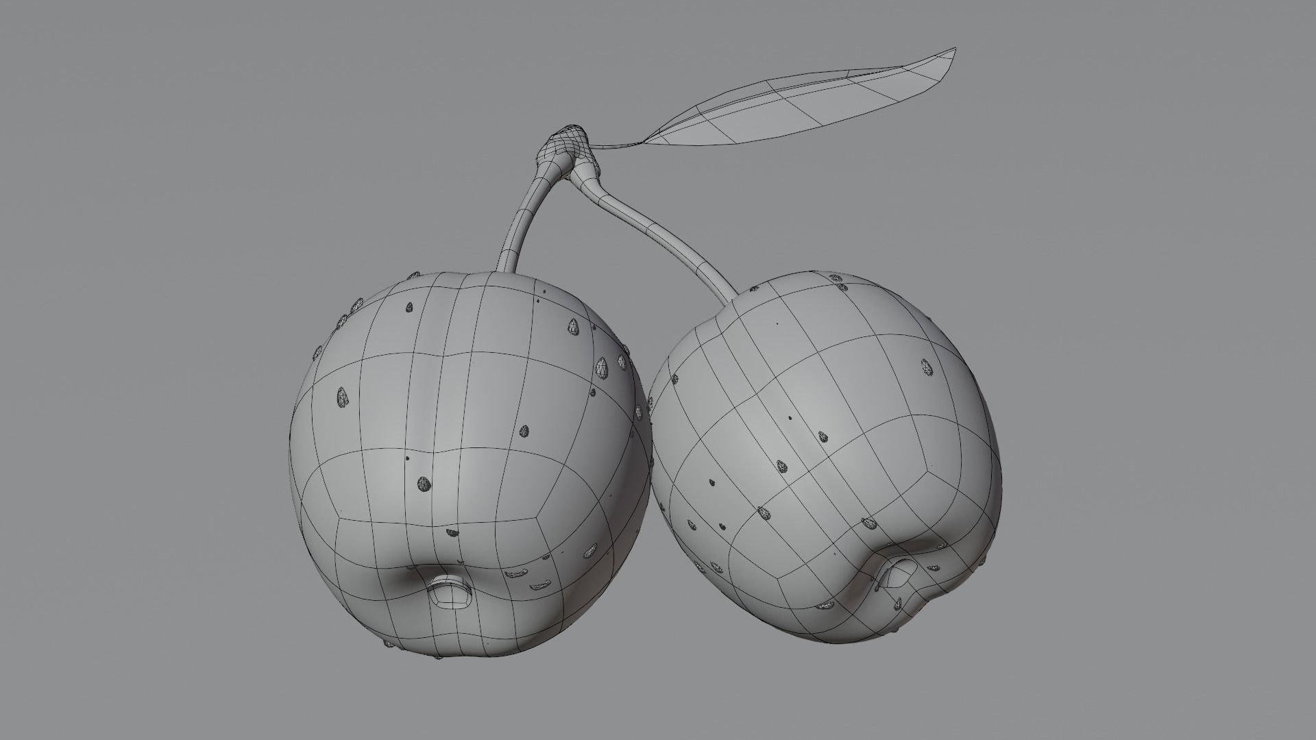 Cherry 3d models are low-poly 3D model_5