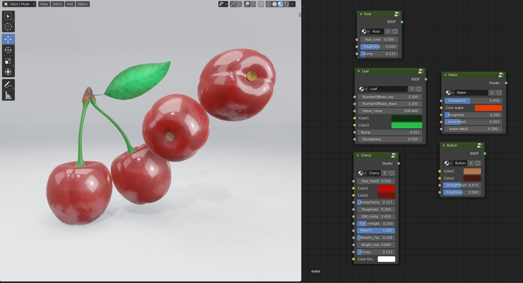 Cherry 3d models are low-poly 3D model_9