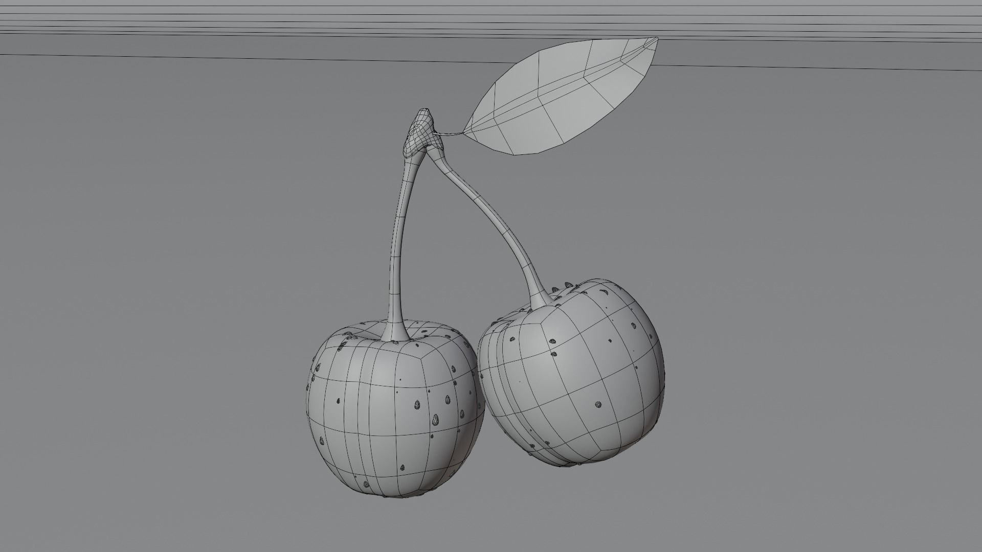 Cherry 3d models are low-poly 3D model_3