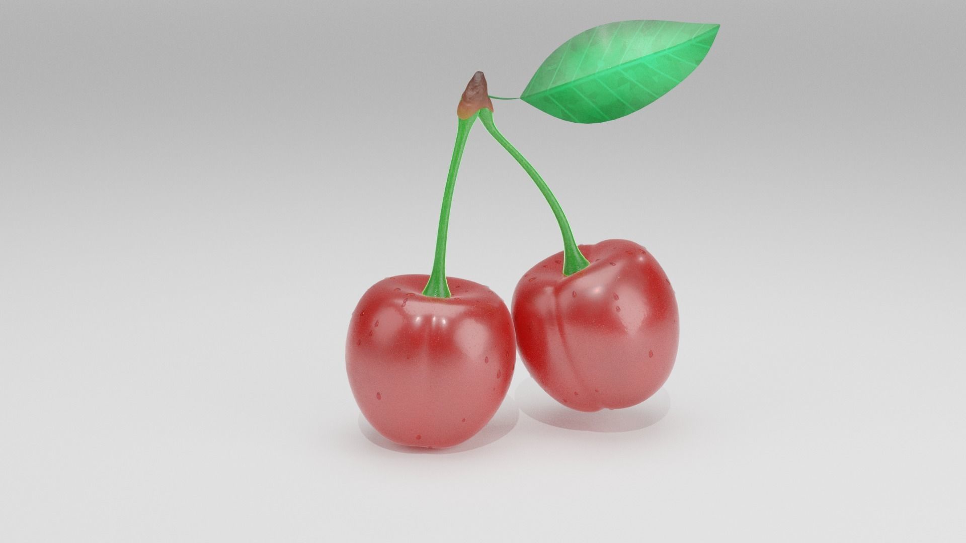 Cherry 3d models are low-poly 3D model_1