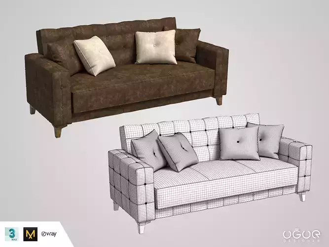 Armchair Set sofa and two pillows