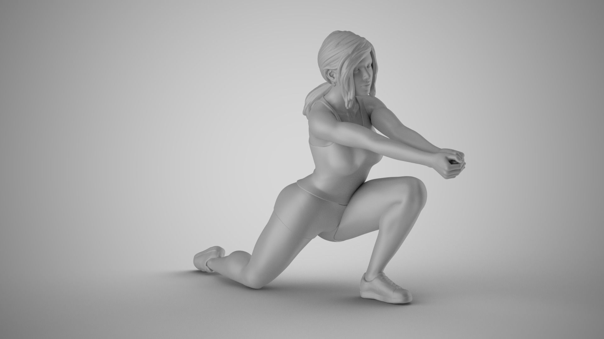 Volleyball Girl 2 3D print model_2