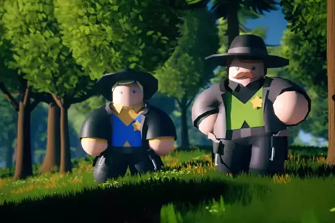 ToonPoly - People 02 Low-poly 3D model