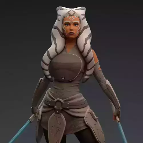 Ahsoka Tano Star Wars 3D print model