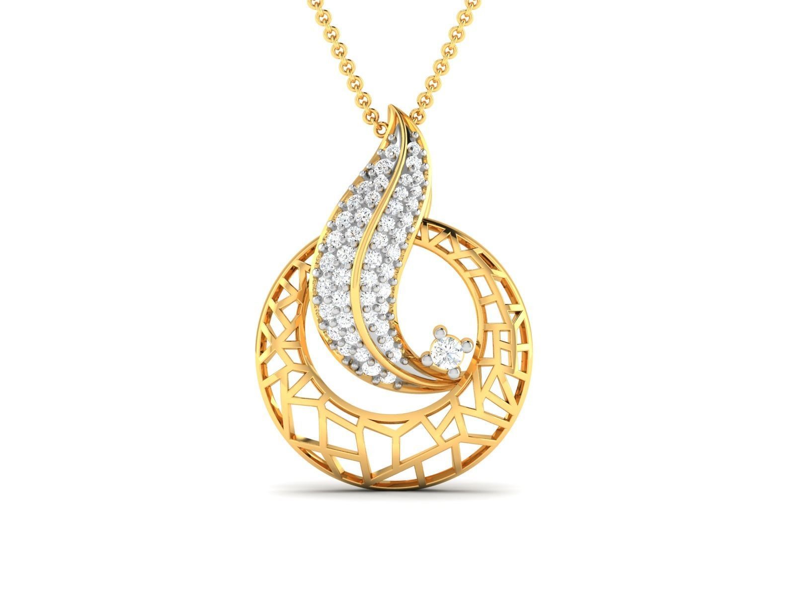 Women pendant 3dm render detail 3D print model 3D print model_4