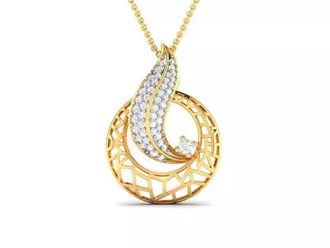 Women pendant 3dm render detail 3D print model