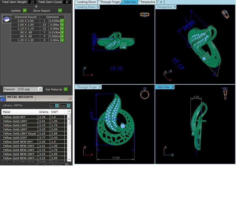 Women pendant 3dm render detail 3D print model 3D print model_1