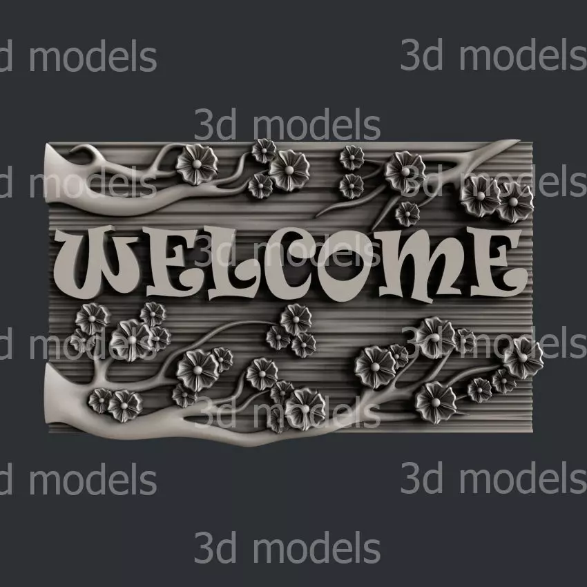 3d STL models for CNC router welcome 3D model