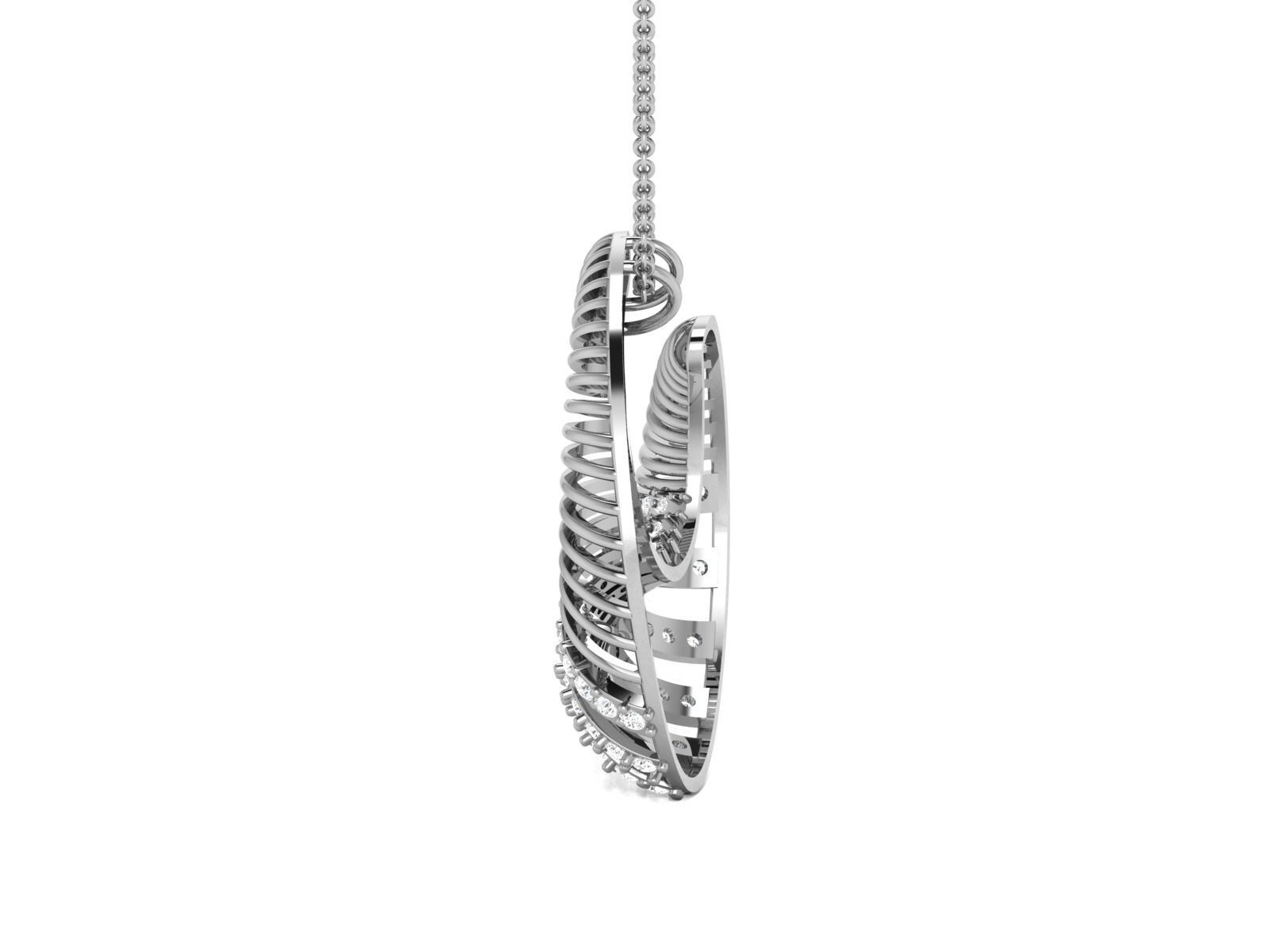 Women pendant 3dm render detail 3D print model 3D print model_5