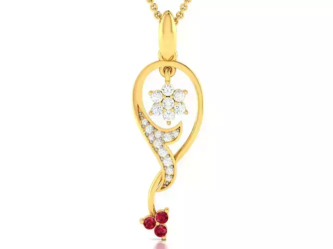 Women pendant 3dm render detail 3D print model