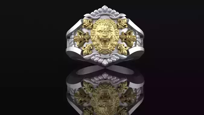 Ring with Lion