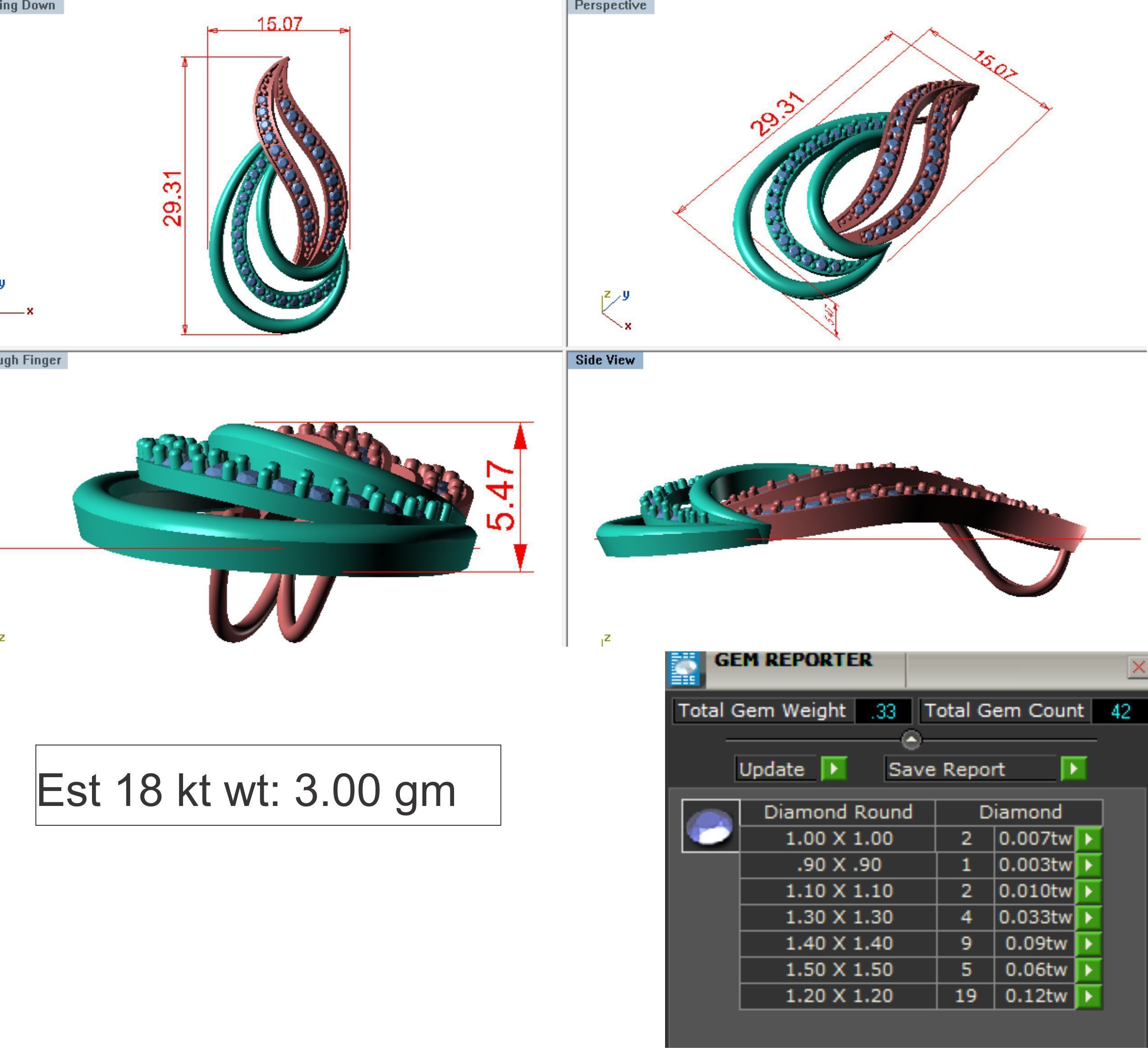 Women pendant 3dm render detail 3D print model 3D print model_6