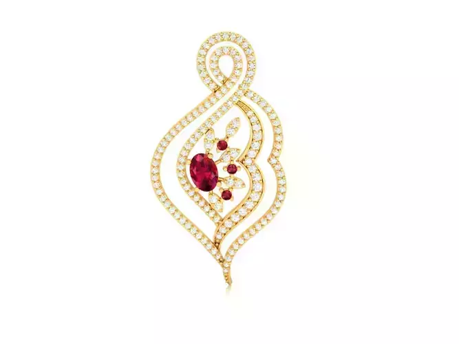Women pendant 3dm render detail  3D print model