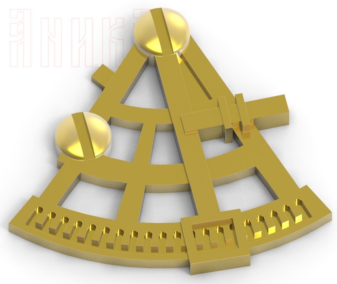 Sextant Device Icon 3D model 3D printable | CGTrader