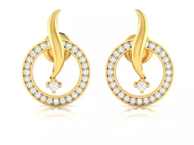 Women earrings 3dm render detail 3D print model