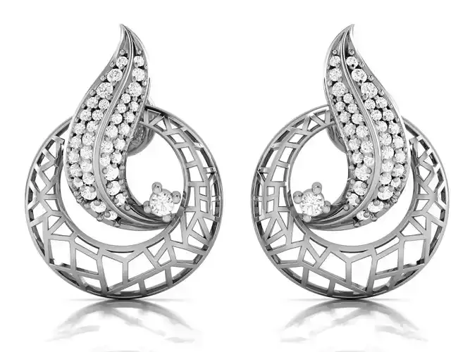 Women earrings 3dm render detail 3D print model