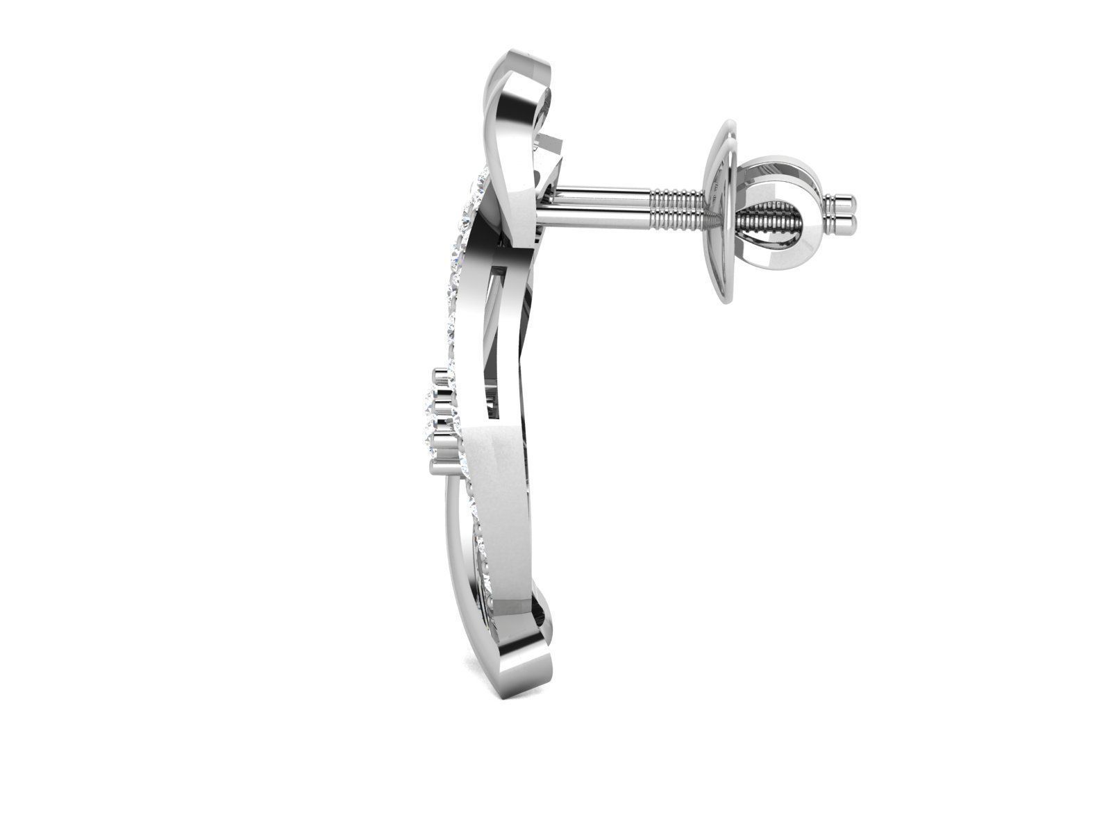 Women earrings 3dm render detail 3D print model 3D print model_4