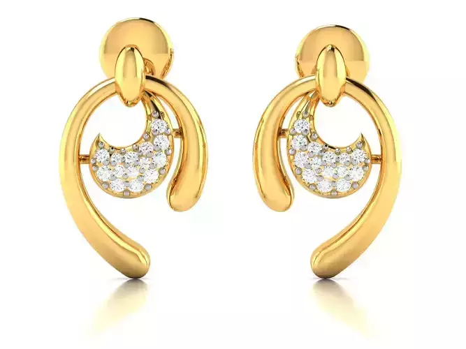 Women earrings 3dm render detail 3D print model