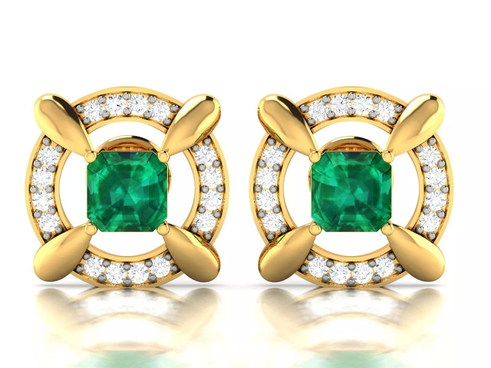 Women earrings 3dm render detail 3D print model 3D print model_0