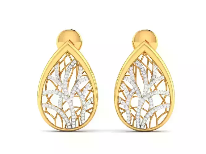 Women earrings 3dm render detail 3D print model