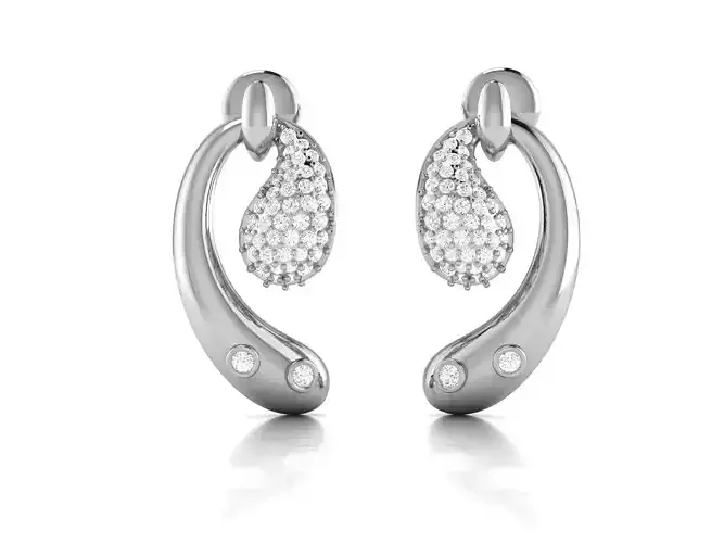 Women earrings 3dm render detail 3D print model