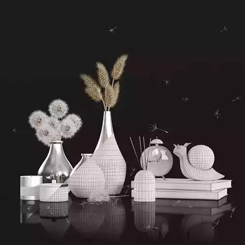 Decorative set with Dandelions