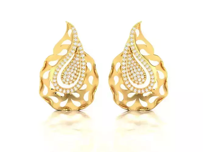 Women earrings 3dm render detail 3D print model