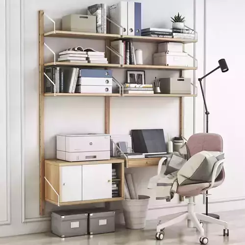 Office workplace 25 3D model
