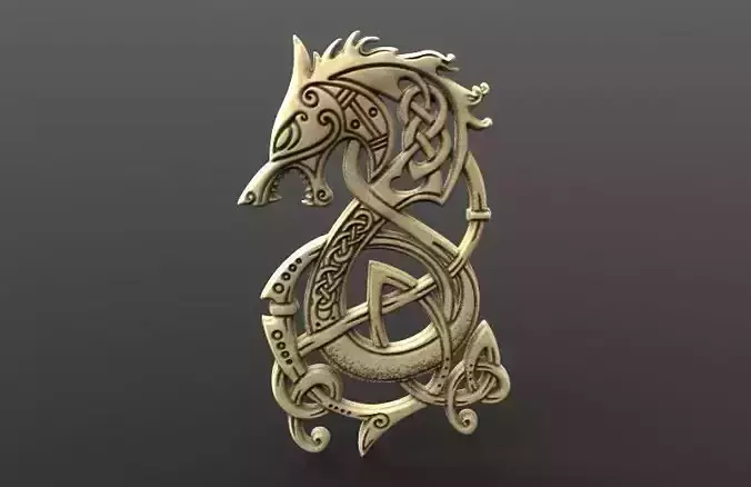 Viking dragon 4 CNC 3D print model