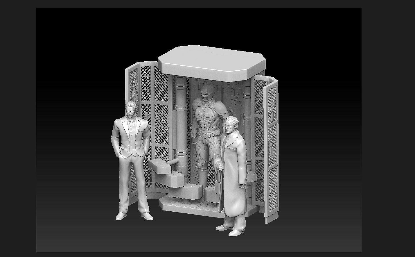 BATMAN ARMORY SET MODEL DARKNIGHT DC STATUE PRINTABLE 3D print model_4