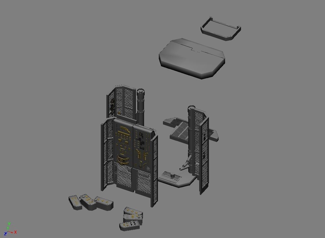 BATMAN ARMORY SET MODEL DARKNIGHT DC STATUE PRINTABLE 3D print model_5