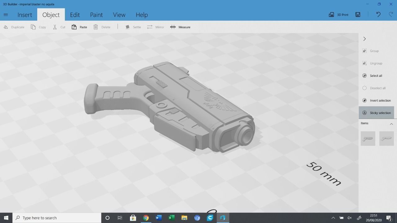Warhammer 40 K Imperial Guard Pstl 3D print model_1