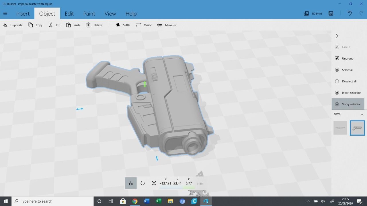 Warhammer 40 K Imperial Guard Pstl 3D print model_2
