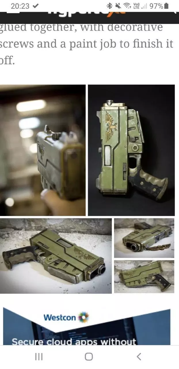 Warhammer 40 K Imperial Guard Pstl 3D print model_0