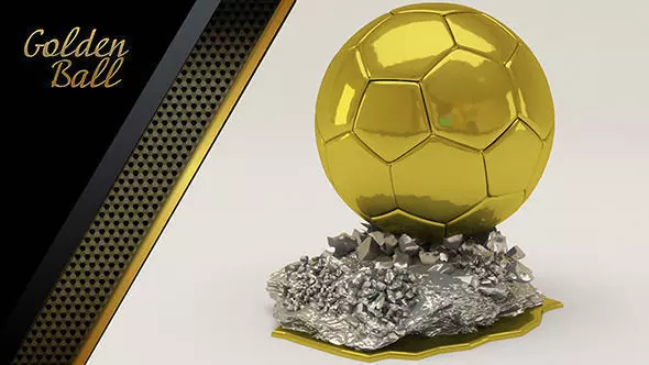 Golden Ball 3D model_0